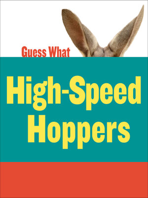 cover image of High-Speed Hoppers: Kangaroo